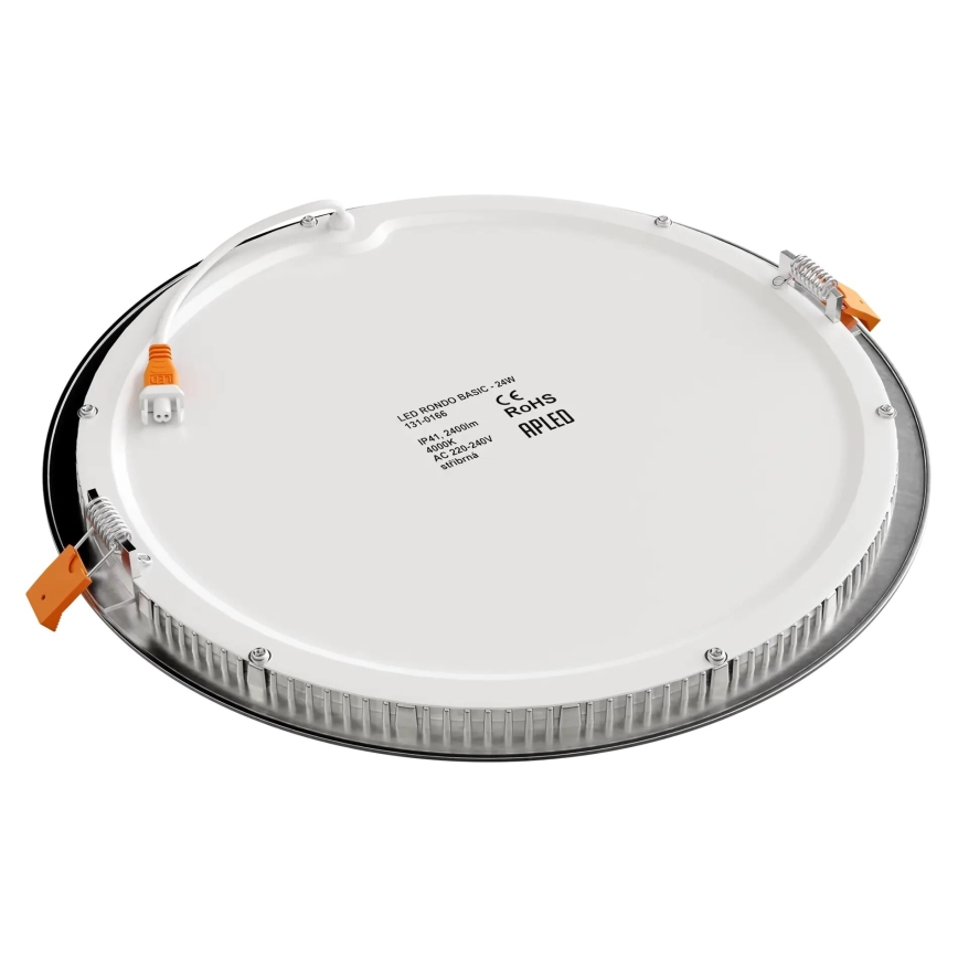 APLED - LED Iegremdējama vannas istabas lampa RONDO LED/24W/230V IP40 d. 30 cm matēts hroms