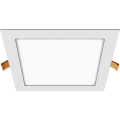 APLED - LED Iegremdējama vannas istabas lampa SQUARE LED/18W/230V IP41 220x220 mm balta