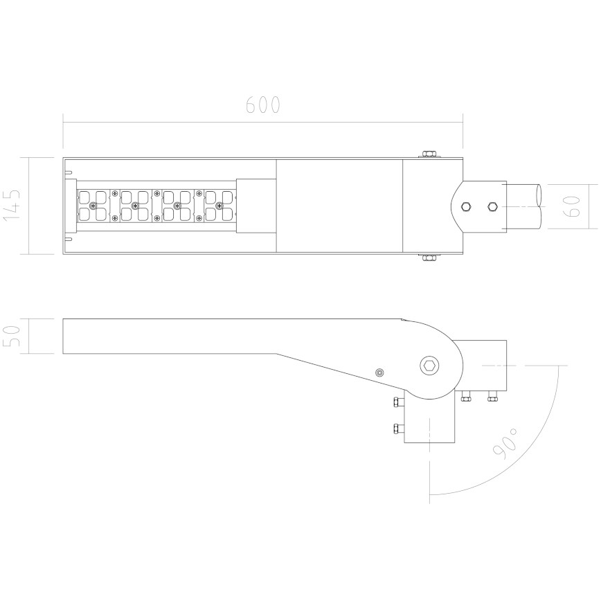 APLED - LED Ielas lampa FLEXIBO LED/19W/90-265V IP65