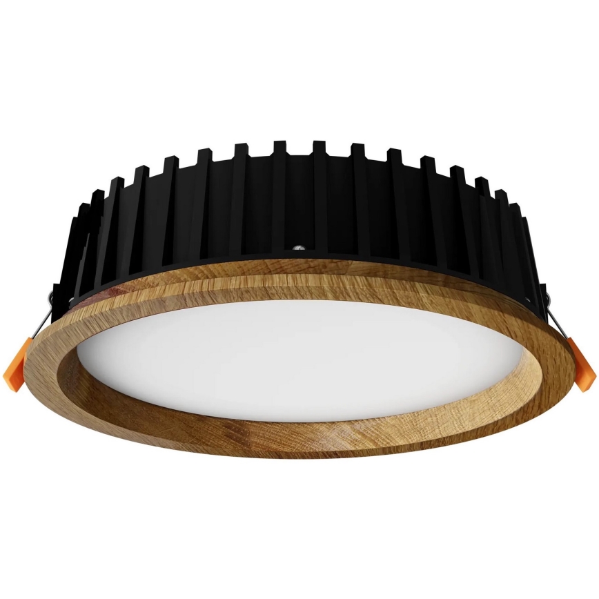 APLED - LED Iegremdējama lampa RONDO WOODLINE LED/12W/230V 3000K d. 20 cm ozols masīvkoks