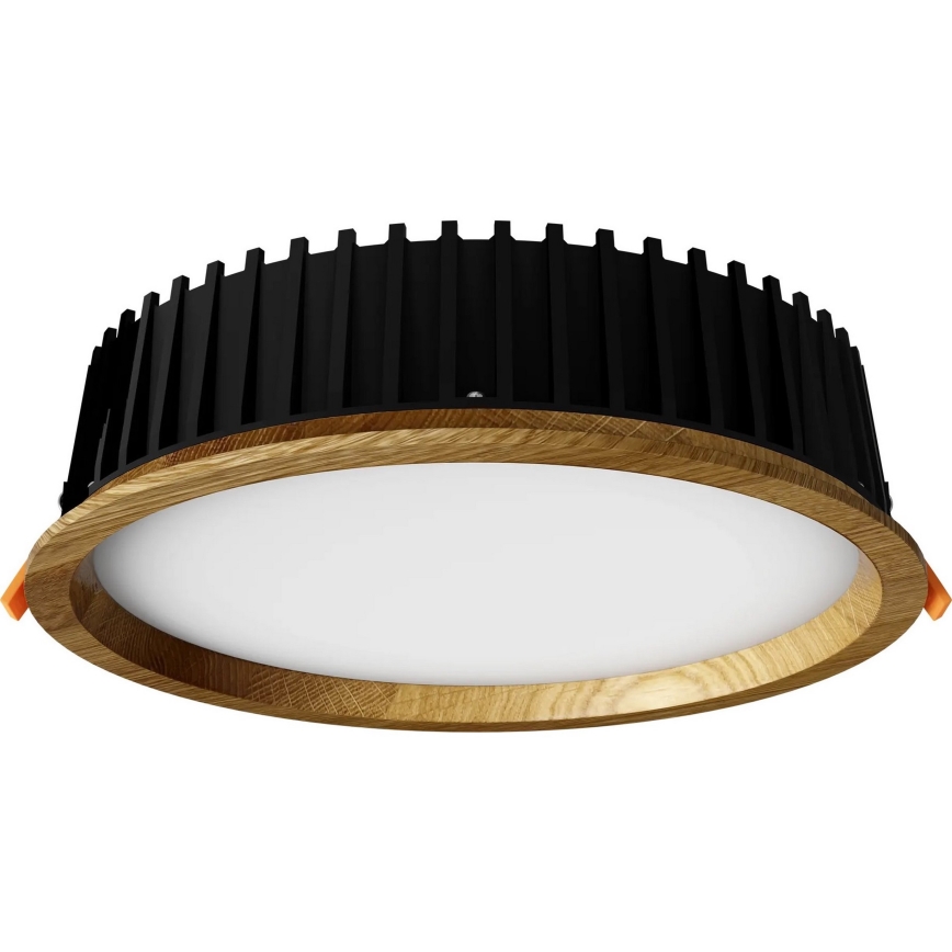 APLED - LED Iegremdējama lampa RONDO WOODLINE LED/18W/230V 3000K d. 26 cm ozols masīvkoks