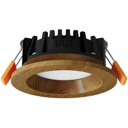 APLED - LED Iegremdējama lampa RONDO WOODLINE LED/3W/230V 3000K d. 9 cm ozols masīvkoks