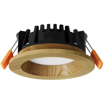 APLED - LED Iegremdējama lampa RONDO WOODLINE LED/3W/230V 3000K d. 9 cm priede masīvkoks