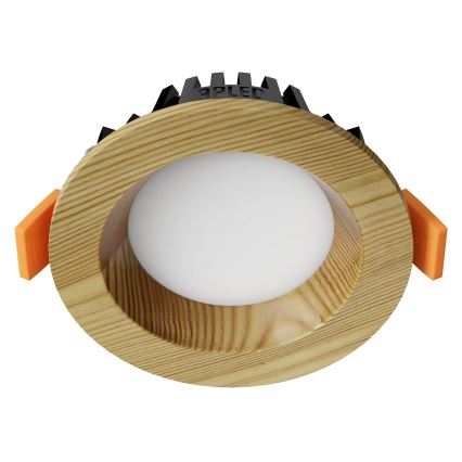 APLED - LED Iegremdējama lampa RONDO WOODLINE LED/3W/230V 3000K d. 9 cm priede masīvkoks