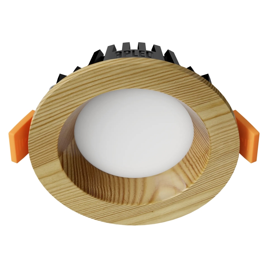 APLED - LED Iegremdējama lampa RONDO WOODLINE LED/3W/230V 3000K d. 9 cm priede masīvkoks