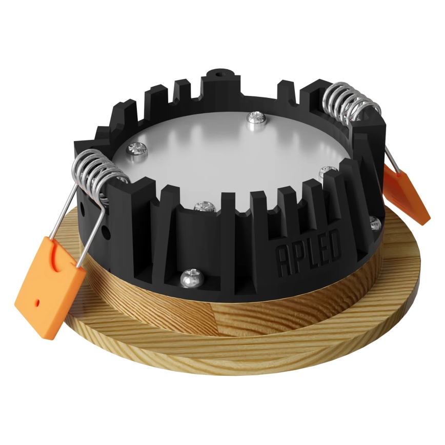 APLED - LED Iegremdējama lampa RONDO WOODLINE LED/3W/230V 3000K d. 9 cm priede masīvkoks