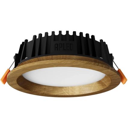 APLED - LED Iegremdējama lampa RONDO WOODLINE LED/6W/230V 3000K d. 15 cm ozols masīvkoks