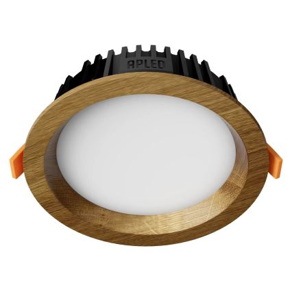 APLED - LED Iegremdējama lampa RONDO WOODLINE LED/6W/230V 3000K d. 15 cm ozols masīvkoks