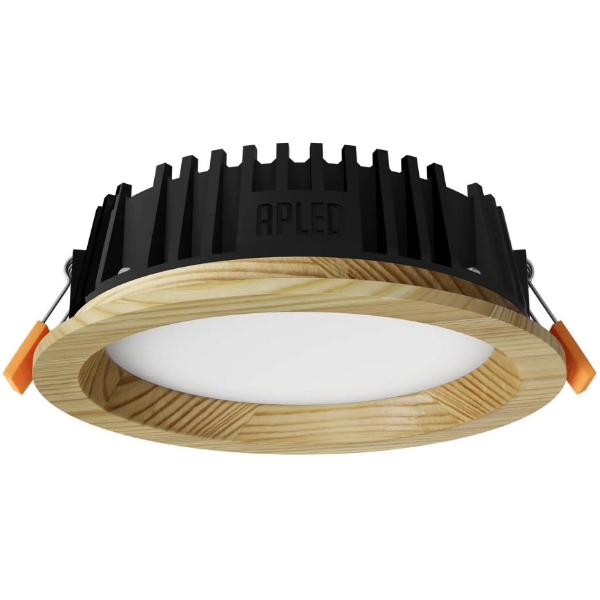APLED - LED Iegremdējama lampa RONDO WOODLINE LED/6W/230V 3000K d. 15 cm priede masīvkoks