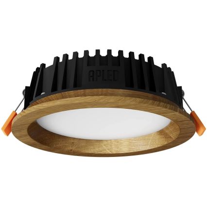 APLED - LED Iegremdējama lampa RONDO WOODLINE LED/6W/230V 4000K d. 15 cm ozols masīvkoks