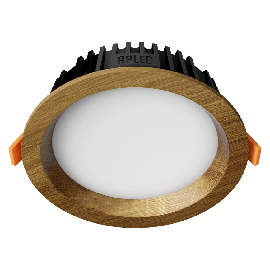 APLED - LED Iegremdējama lampa RONDO WOODLINE LED/6W/230V 4000K d. 15 cm ozols masīvkoks
