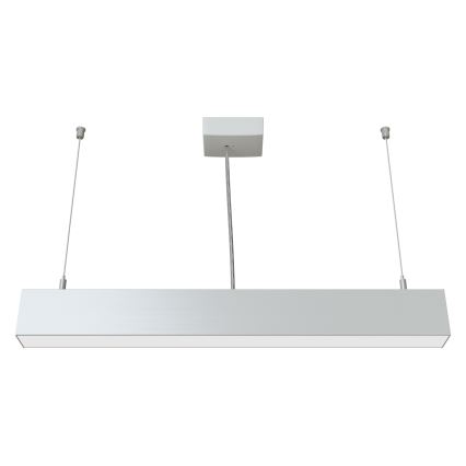 APLED - LED Lustra ar auklu LOOK LED/23W/230V 4000K 60 cm sudraba