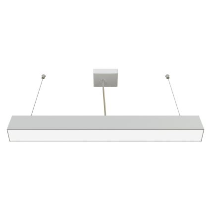 APLED - LED Lustra ar auklu LOOK LED/23W/230V 4000K 60 cm sudraba