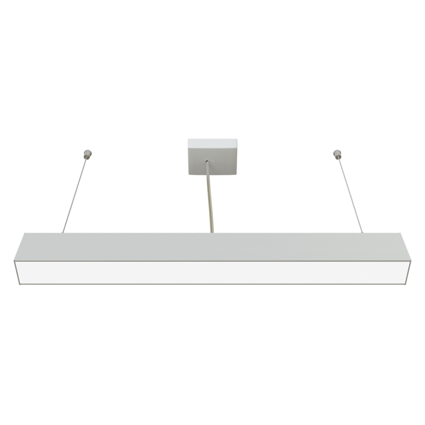 APLED - LED Lustra ar auklu LOOK LED/23W/230V 4000K 60 cm sudraba