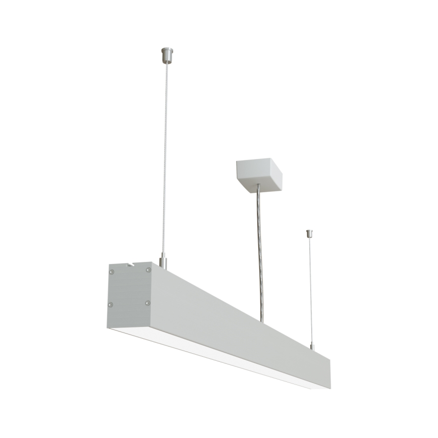 APLED - LED Lustra ar auklu LOOK LED/46W/230V 4000K 120 cm sudraba