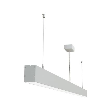 APLED - LED Lustra ar auklu LOOK LED/58W/230V 4000K 150 cm sudraba