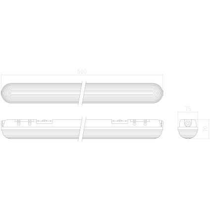 APLED - LED Virsapmetuma lampa DUSTER LED/18W/230V IP65 4000K