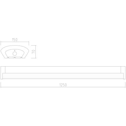 APLED - LED Virsapmetuma lampa TROUT LED/36W/230V 4000K + avārijas