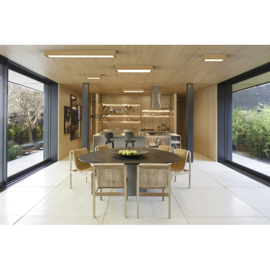 APLED - LED Virsapmetuma panelis QUADRA LED/40W/230V ozolkoks