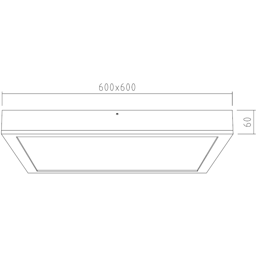 APLED - LED Virsapmetuma panelis QUADRA LED/40W/230V ozolkoks