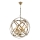 Apmaksa ar ķēdi IRONBALL 6xE27/40W/230V zelta