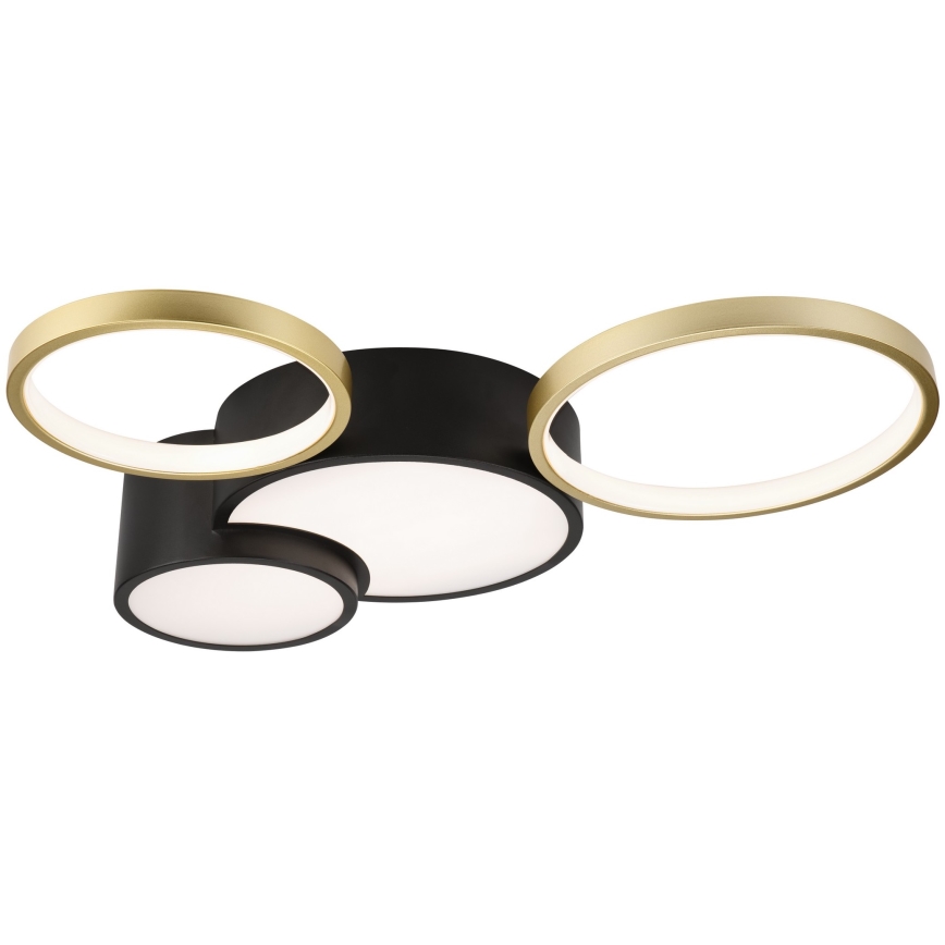 Aptumšojama griestu lampa ALIZEE LED/30W/230V 3000-6500K melna/zelta