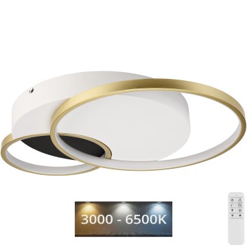 Aptumšojama griestu lampa BENITO LED/31W/230V 3000-6500K balta/zelta