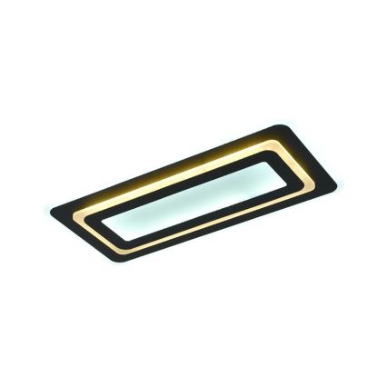 Aptumšojams LED griestu gaismeklis LED/85W/230V 3000-6500K melns + ar tālvadības pulti
