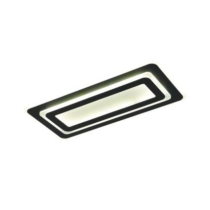 Aptumšojams LED griestu gaismeklis LED/85W/230V 3000-6500K melns + ar tālvadības pulti