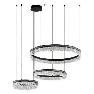 Aptumšojama LED kristāla lustra uz troses THALIA LED/120W/230V 3000-6000K + tālvadība