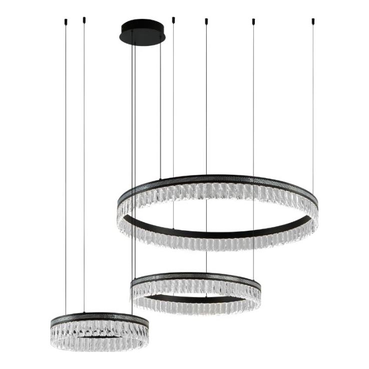 Aptumšojama LED kristāla lustra uz troses THALIA LED/120W/230V 3000-6000K + tālvadība