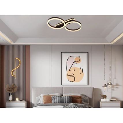 Aptumšojams LED griestu gaismeklis 60W/230V 3000-6500K + tālvadības pults