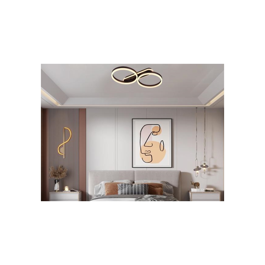 Aptumšojams LED griestu gaismeklis 60W/230V 3000-6500K + tālvadības pults
