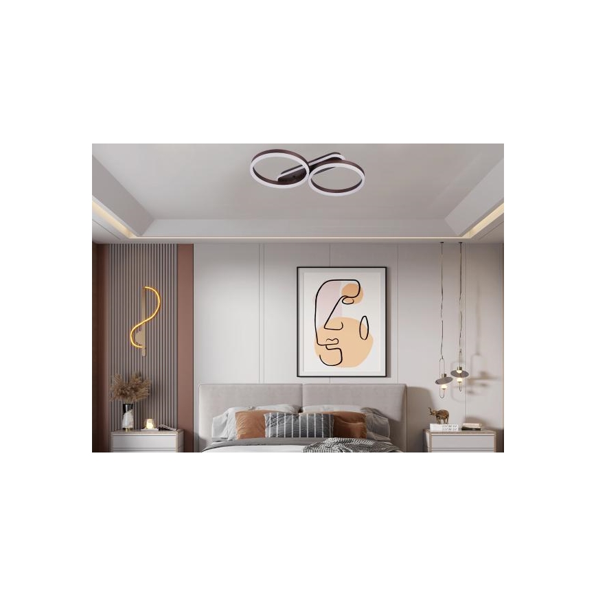 Aptumšojams LED griestu gaismeklis 60W/230V 3000-6500K + tālvadības pults