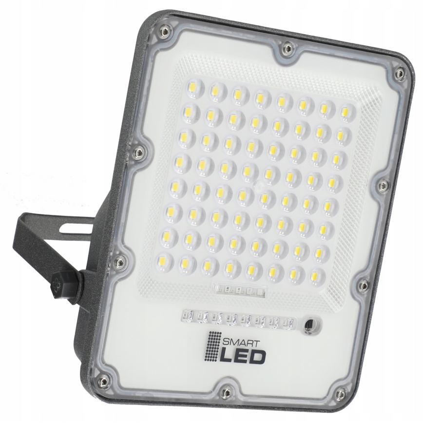 LED regulējams saules prožektors LED/100W/3,2V 5000K 10500 mAh IP65 melns + tālvadības pults