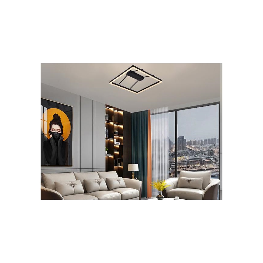 Aptumšojams virsmas piestiprināms LED lustrs LED/55W/230V 3000-6500K + ar tālvadību