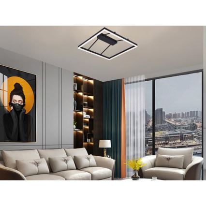 Aptumšojams virsmas piestiprināms LED lustrs LED/55W/230V 3000-6500K + ar tālvadību