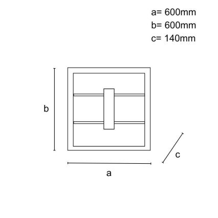 Aptumšojams virsmas piestiprināms LED lustrs LED/55W/230V 3000-6500K + ar tālvadību