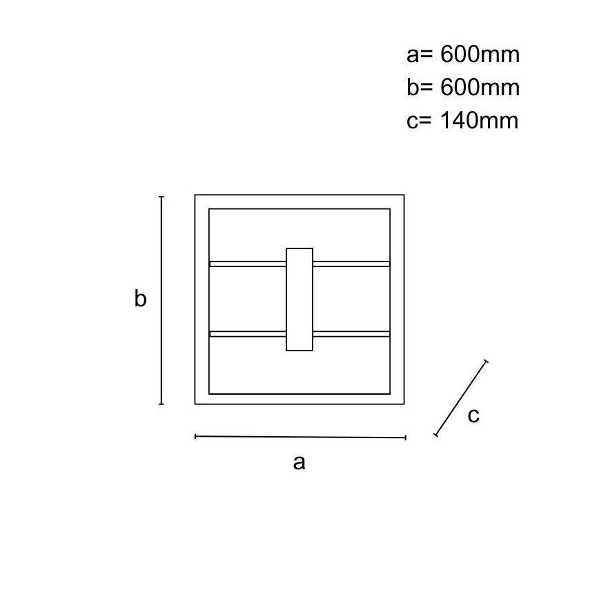 Aptumšojams virsmas piestiprināms LED lustrs LED/55W/230V 3000-6500K + ar tālvadību