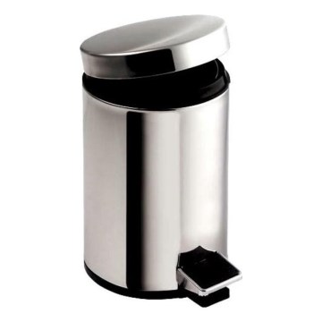 Aqualine - Atkritumu tvertne SIMPLE LINE 20 l pulēts nerūsējošs tērauds