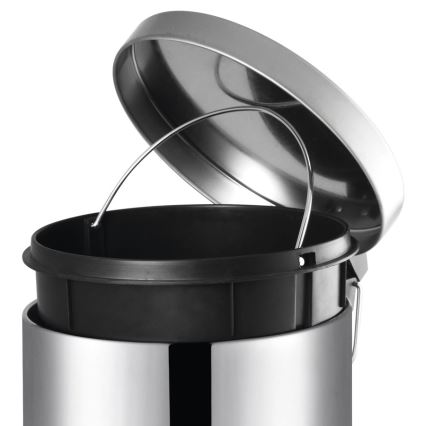 Aqualine - Atkritumu tvertne SIMPLE LINE 20 l pulēts nerūsējošs tērauds