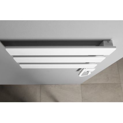 Aqualine - Elektriskais dvieļu žāvētājs ELVIS 50W/230V 34,2 cm balta pa labi
