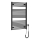 Aqualine - Elektriskais vannas istabas radiators DIRECT-E 400W 96x60 cm matēts melns