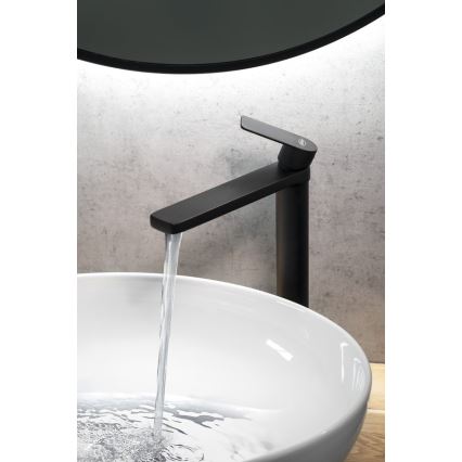Aqualine - Izlietnes krāns DAPHNE 29 cm matēts melna