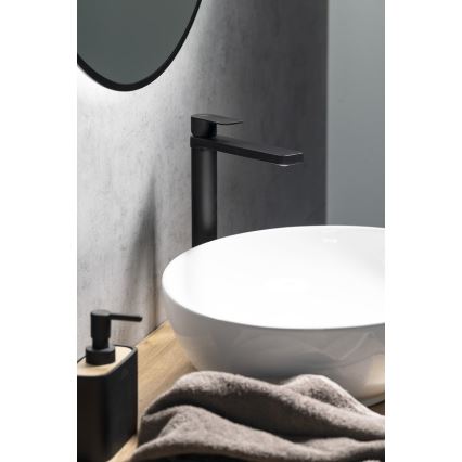Aqualine - Izlietnes krāns DAPHNE 29 cm matēts melna