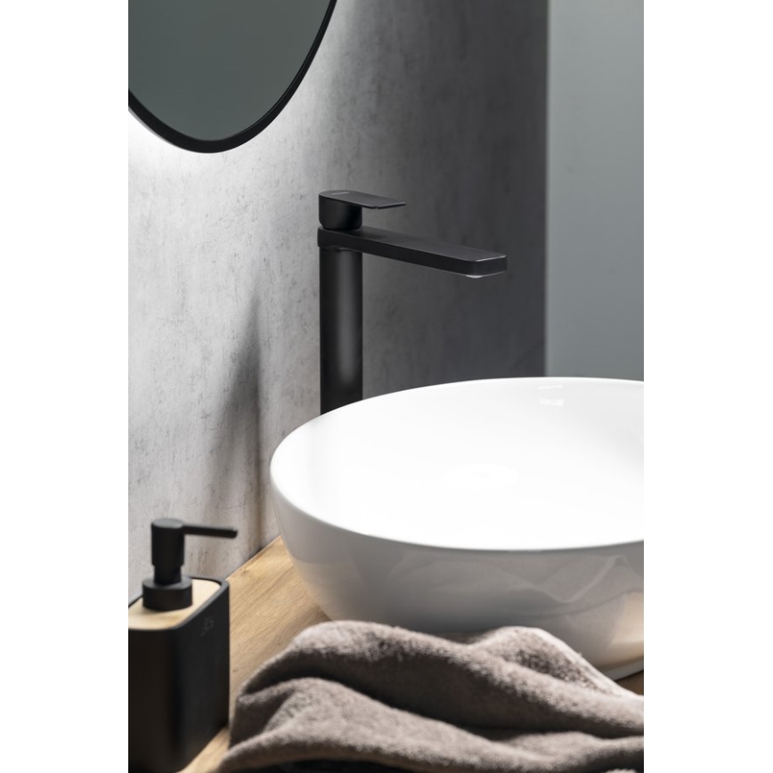 Aqualine - Izlietnes krāns DAPHNE 29 cm matēts melna