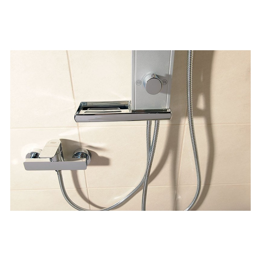 Aqualine - ROME dušas komplekts, spīdīgs hroms