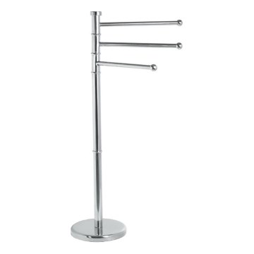 Aqualine - Statīvs ar dvieļu pakaramo SAMBA 85,5 cm nerūsējošs tērauds/spīdīgi hromēts