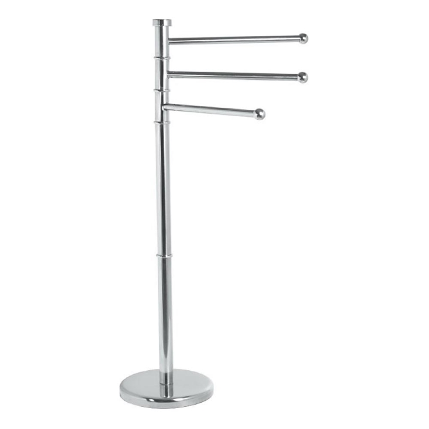 Aqualine - Statīvs ar dvieļu pakaramo SAMBA 85,5 cm nerūsējošs tērauds/spīdīgi hromēts