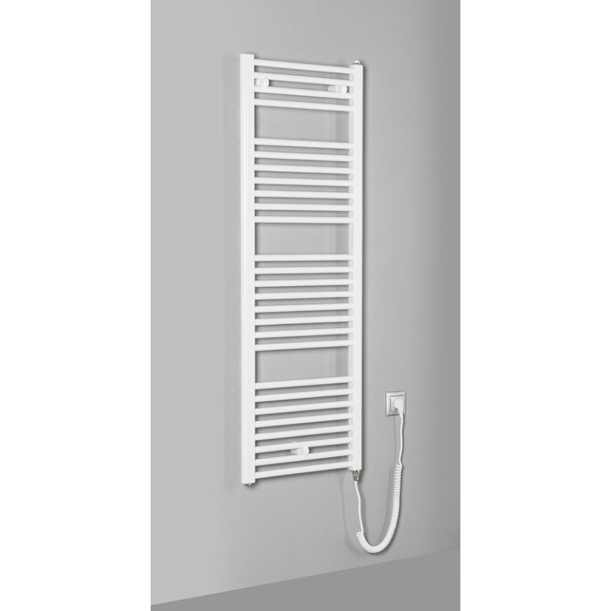 Aqualine - Vannas istabas elektriskais radiators DIRECT-E 400W/230V 132 cm balta taisns